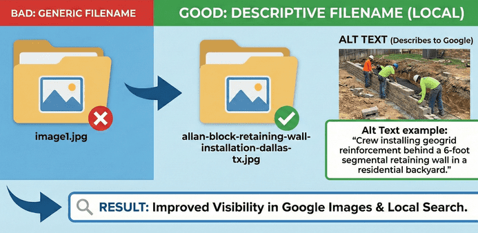 Optimize images for local search